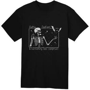 Salty, Defiant, And Extremely Non Compliant Short Sleeve Unisex Gildan T-Shirt